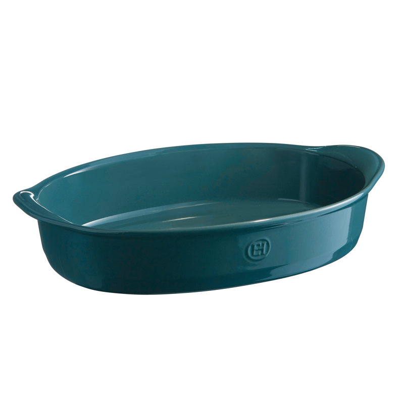 Emile Henry 4 Qt. Ceramic Oval Baking Dish Ultime with Lid